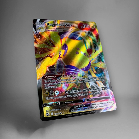 Pokemon | Toys | Pokmon Tcg Regieleki Vmax Silver Tempest 5895 Holo Ultra  Rare Mint | Poshmark